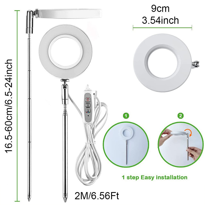 🌱💡 50% RABATT! LED-Engelsring-Pflanzenwachstumslampe – Vollspektrum, energieeffizient & mit einstellbarer Helligkeit für gesunde Pflanzen ✨