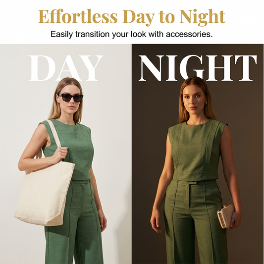 👕✨ 50% RABATT! Set aus schickem, ärmellosem Crop-Top und Hose mit hoher Taille – Figurbetont, feminin & perfekt für Sommer-Events 🌞