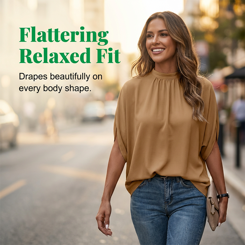 👗🌸 MID-SEASON SALE: −50% NUR FÜR KURZE ZEIT! Sommerliche Tunika mit Print, Batwing-Ärmeln & Gehschlitz – Luftig, bequem & vielseitig für Alltag, Strand & Reisen ☀️