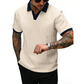 👕🌿 خصم 50%! توب رجالي كاجوال بنقشة بارزة – أكمام قصيرة، مريح ومسامي للاستخدام اليومي والصيف ✨