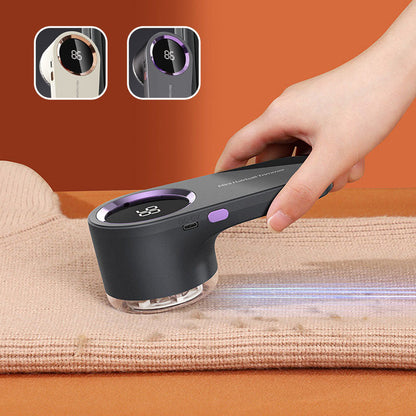 ⚡🧵 SPAREN SIE 50%! Elektrischer Fusselentferner mit intelligentem LED-Display – 3 Stufen, USB-C, für Kleidung & Stoffe