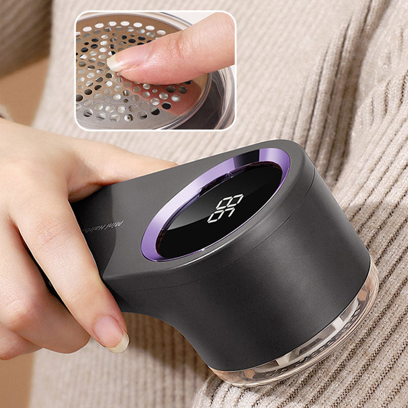 ⚡🧵 SPAREN SIE 50%! Elektrischer Fusselentferner mit intelligentem LED-Display – 3 Stufen, USB-C, für Kleidung & Stoffe