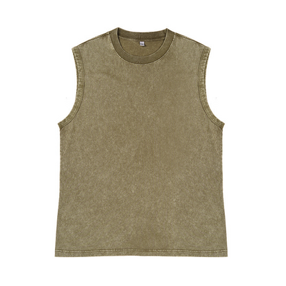 👕 50% RABATT! 🔥 Herren Vintage-gewaschenes Ärmelloses Tank Top – Atmungsaktiv, Leicht & Perfekt Für Einen Lässigen Sommerlook Oder Das Fitnessstudio 💪