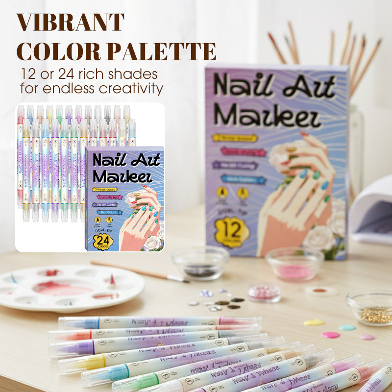 ✍️ 50% RABATT! 💅 Nageldesign-Pen mit 2-in-1 Spitze – Präzise Linien & Details – Ideal für zu Hause oder unterwegs – saubere, professionelle Nagelkunst ohne großen Aufwand ✨