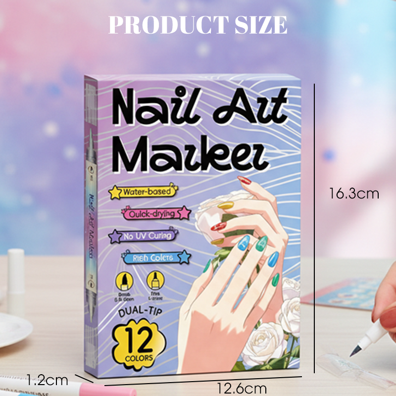 ✍️ 50% RABATT! 💅 Nageldesign-Pen mit 2-in-1 Spitze – Präzise Linien & Details – Ideal für zu Hause oder unterwegs – saubere, professionelle Nagelkunst ohne großen Aufwand ✨