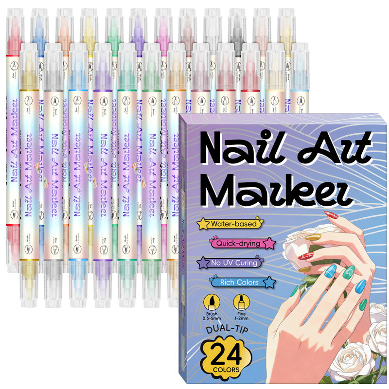 ✍️ 50% RABATT! 💅 Nageldesign-Pen mit 2-in-1 Spitze – Präzise Linien & Details – Ideal für zu Hause oder unterwegs – saubere, professionelle Nagelkunst ohne großen Aufwand ✨