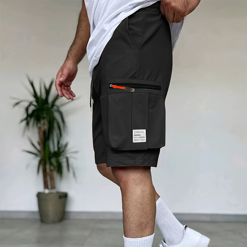 🩳 56% RABATT! 🏕️ Herren Cargo-Shorts mit Mehreren Taschen – Robuste Baumwolle, Elastischer Bund & Ideal Für Wandern, Reisen & Freizeitaktivitäten 🎒