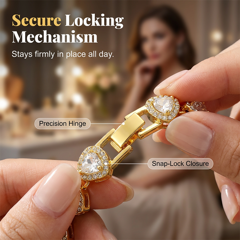 💍 Muttertagsangebot 💎 Glitzernde Herzanhänger-Halskette – mit Diamanten besetzt, in Gold/Silber, verstellbare Länge – perfektes Geschenk 💖