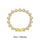 💍 Muttertagsangebot 💎 Glitzernde Herzanhänger-Halskette – mit Diamanten besetzt, in Gold/Silber, verstellbare Länge – perfektes Geschenk 💖