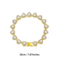 💍 Muttertagsangebot 💎 Glitzernde Herzanhänger-Halskette – mit Diamanten besetzt, in Gold/Silber, verstellbare Länge – perfektes Geschenk 💖