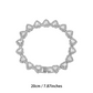 💍 Muttertagsangebot 💎 Glitzernde Herzanhänger-Halskette – mit Diamanten besetzt, in Gold/Silber, verstellbare Länge – perfektes Geschenk 💖