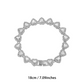 💍 Muttertagsangebot 💎 Glitzernde Herzanhänger-Halskette – mit Diamanten besetzt, in Gold/Silber, verstellbare Länge – perfektes Geschenk 💖