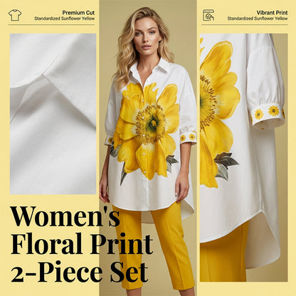👗🌸 50% RABATT + KOSTENLOSER VERSAND! Zweiteiliges Damen-Set mit Blumenmuster – Feminin, stilvoll & perfekt für den Sommer ✨