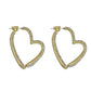 💎👂 50% RABATT! Funkelnde goldene Herzohrringe für Damen – Zeitlos romantisch & perfekt für besondere Momente ✨