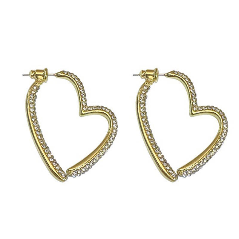 💎👂 50% RABATT! Funkelnde goldene Herzohrringe für Damen – Zeitlos romantisch & perfekt für besondere Momente ✨