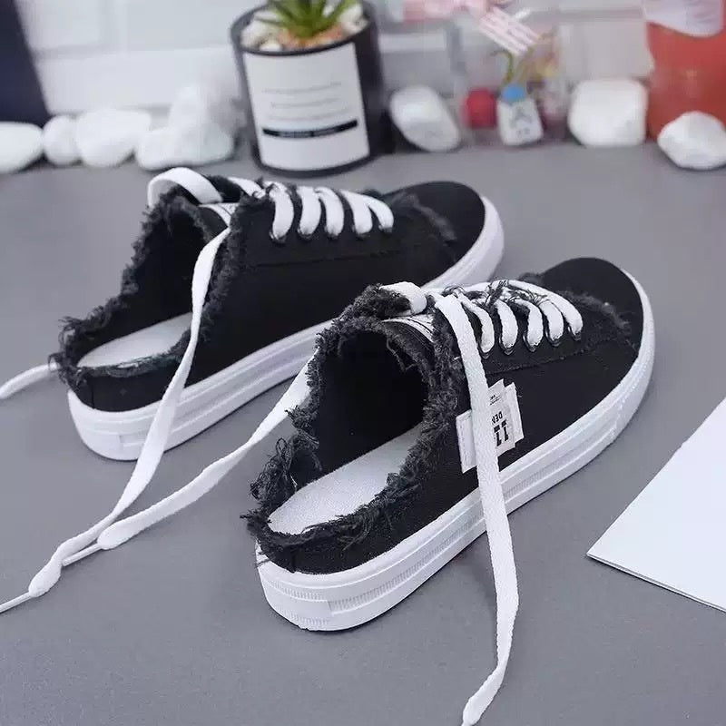 👟✨ 50% RABATT! Damen Denim Mule Sneakers – Leichter Schlupf, bequeme Sohle & perfekt für einen lässigen Sommerlook ☀️