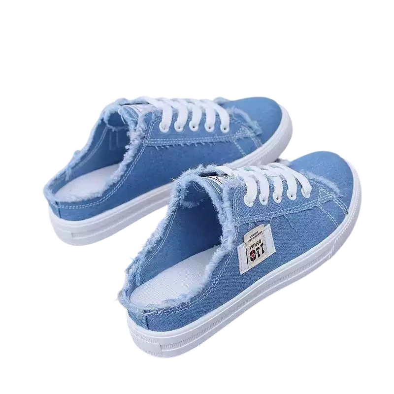 👟✨ 50% RABATT! Damen Denim Mule Sneakers – Leichter Schlupf, bequeme Sohle & perfekt für einen lässigen Sommerlook ☀️