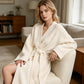 🔥Solange der Vorrat reicht 40 % Rabatt!🎉Loungewear-Mantel für Damen mit Gürtel und V-Ausschnitt