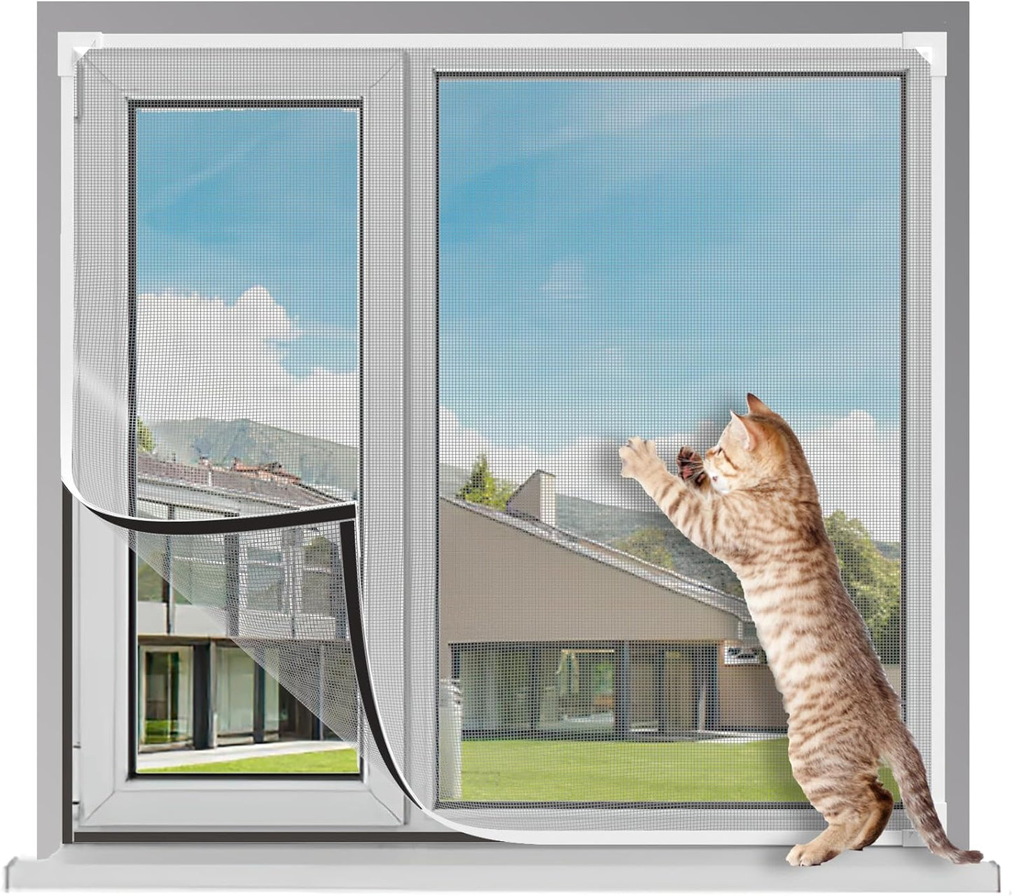 🪟✨ Magnetisches, verstellbares DIY-Fenstergitter – 50% RABATT! Kindersicher, werkzeuglos montiert & ideal für Mietwohnungen ✨