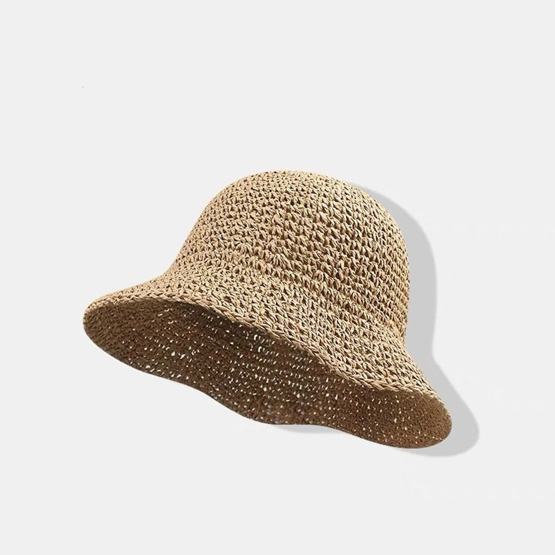 👒🌞 50% RABATT! Handgewebter Strohhut für Damen mit breiter Krempe – Klassisch, stylisch & perfekter UV-Schutz für den Sommer 🌿