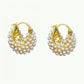 💥👂 PEARL HOOPS – ABER ANDERS. Faux Pearl Basket Hoop Earrings. Ein Körbchen voller Eleganz. Leicht, zeitlos & immer eine gute Idee. Für Büro, Date & Feier. ⚡✨