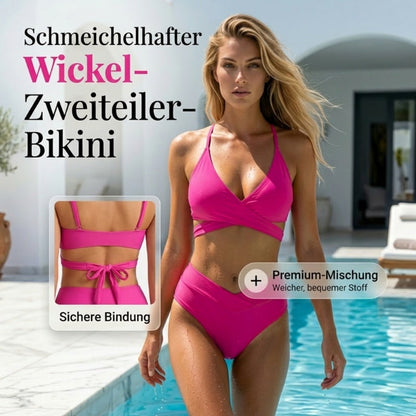 👙🌹 50% RABATT! Sexy zweiteiliges Damen-Bikini-Set mit Schnürung – Verführerisch, anpassbar & perfekt für Strand und Pool 💦