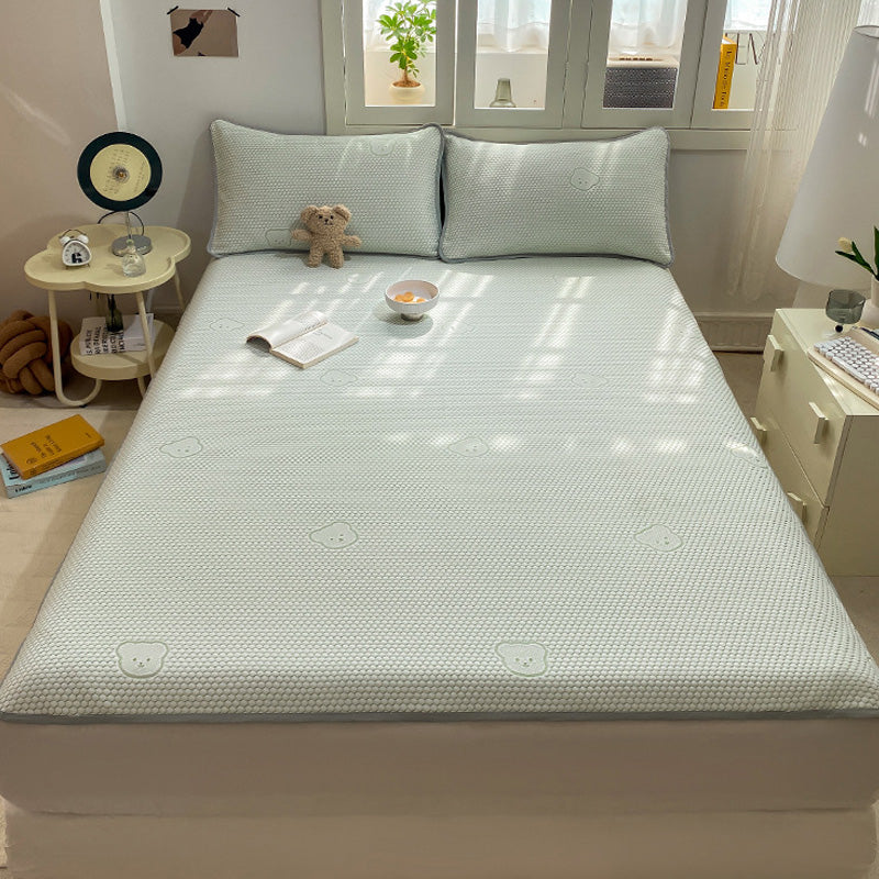 🛏️Cooles, atmungsaktives 3-teiliges Bettwäscheset mit niedlichem Bären-Jacquardmuster
