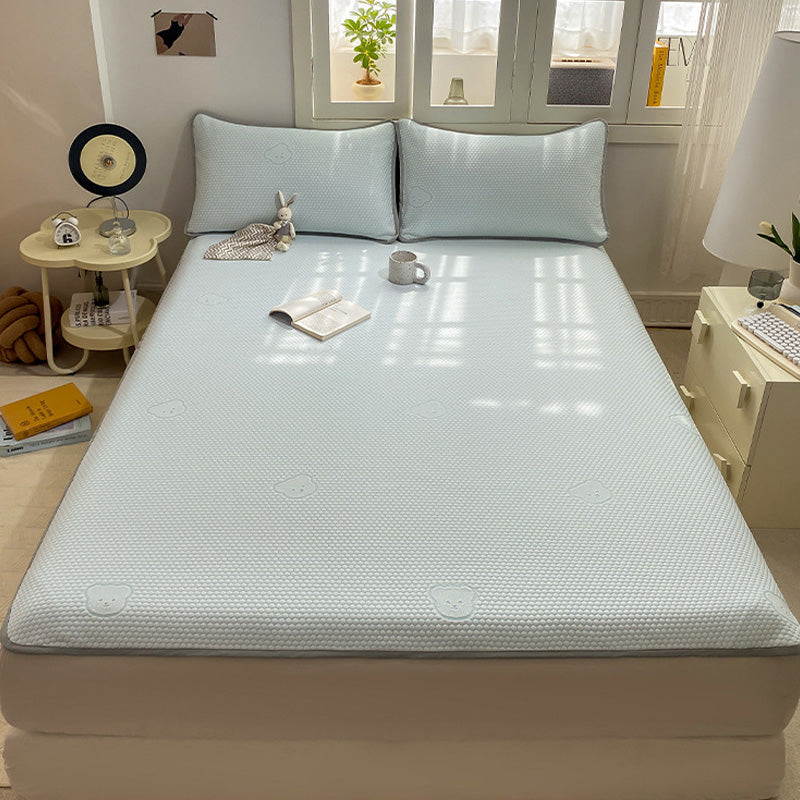 🛏️Cooles, atmungsaktives 3-teiliges Bettwäscheset mit niedlichem Bären-Jacquardmuster