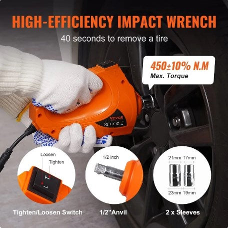 🚗⚡ 12V Elektrischer Hydraulik-Wagenheber – Automatischer Hebevorgang, bis zu 5t Tragkraft & integrierte LED-Arbeitsleuchte