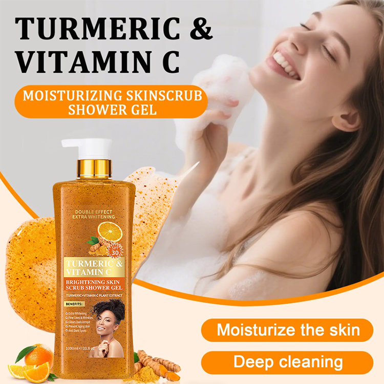 🌿Duschgel mit Kurkuma + Vitamin C💛 Reinigung & strahlende Haut