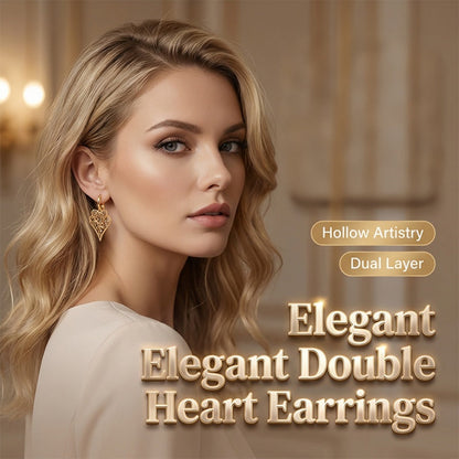 👂💎 50% RABATT! Elegante funkelnde Herz-Hoop-Ohrringe – Zarter Glamour mit romantischem Twist für jeden Anlass ✨
