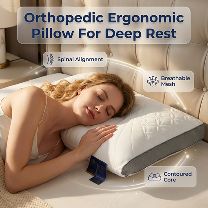 🛌✨ 50% RABATT! Ergonomisches Latexkissen zur Nackenstütze – Weich, atmungsaktiv & formbeständig für erholsamen Schlaf 😴