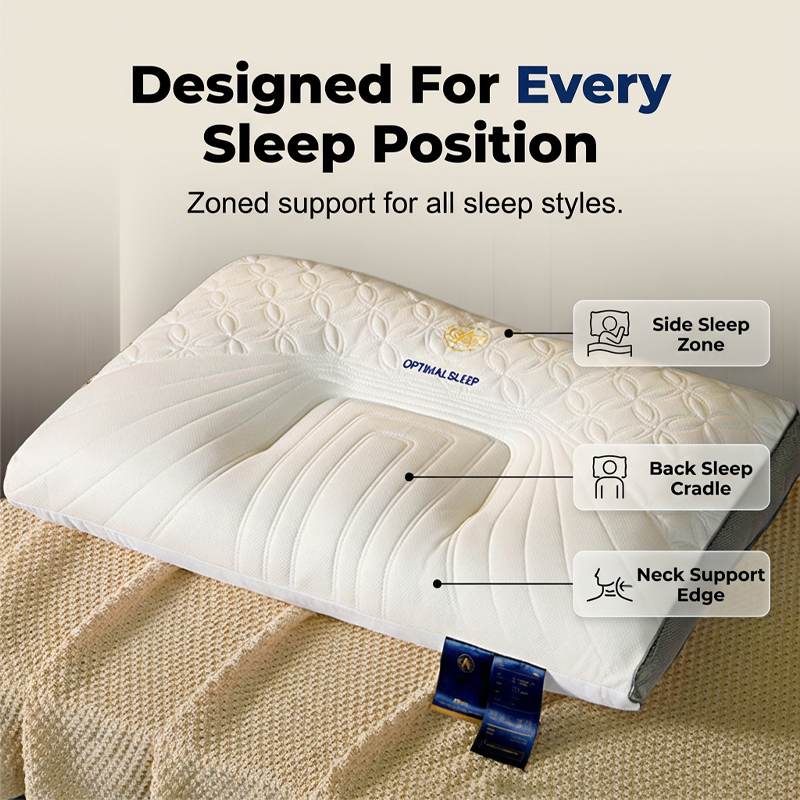 🛌✨ 50% RABATT! Ergonomisches Latexkissen zur Nackenstütze – Weich, atmungsaktiv & formbeständig für erholsamen Schlaf 😴