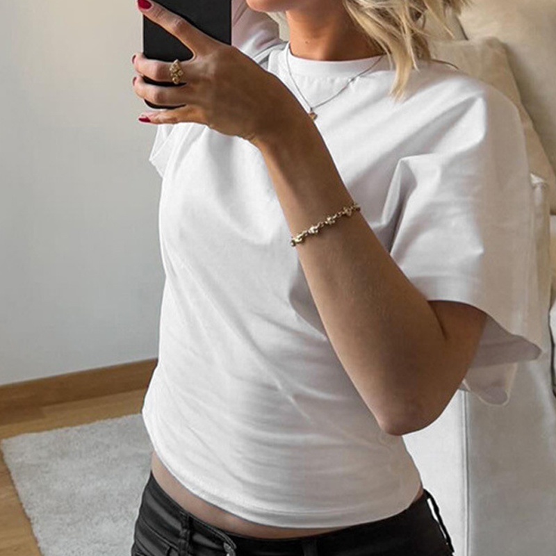 👚 50% RABATT! ☀️ Damen Sommer Chic – Tailliertes T-Shirt – Figurbetont, luftig & vielseitig für warme Tage 🌸