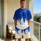 Herren Freizeit-Set – T-Shirt mit Print & Shorts – bequem, atmungsaktiv & vielseitig – ideal für Sommer & Alltag