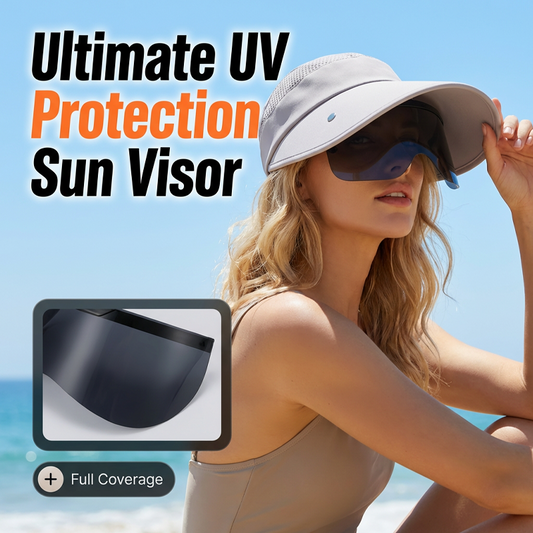 👒🛡️ 50% RABATT! Breitkrempiger Schirm mit Gesichtsschutz – Vollständiger UV- & Sonnenschutz für Gesicht, Hals & Augen ☀️