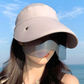 👒🛡️ 50% RABATT! Breitkrempiger Schirm mit Gesichtsschutz – Vollständiger UV- & Sonnenschutz für Gesicht, Hals & Augen ☀️