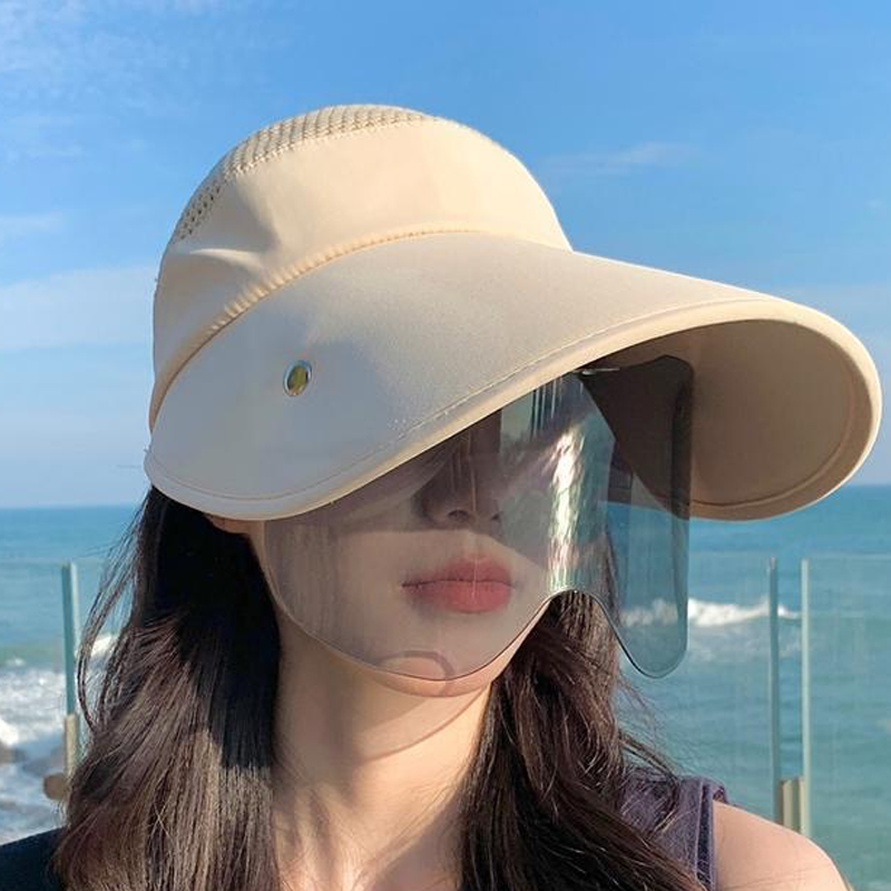 👒🛡️ 50% RABATT! Breitkrempiger Schirm mit Gesichtsschutz – Vollständiger UV- & Sonnenschutz für Gesicht, Hals & Augen ☀️