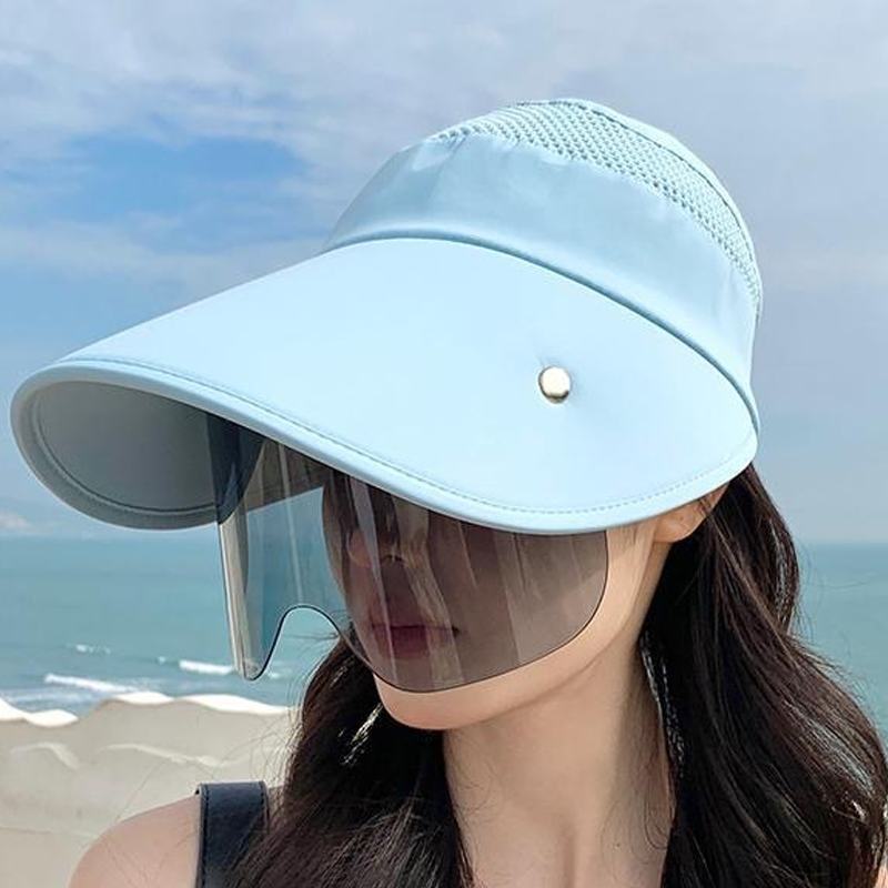 👒🛡️ 50% RABATT! Breitkrempiger Schirm mit Gesichtsschutz – Vollständiger UV- & Sonnenschutz für Gesicht, Hals & Augen ☀️