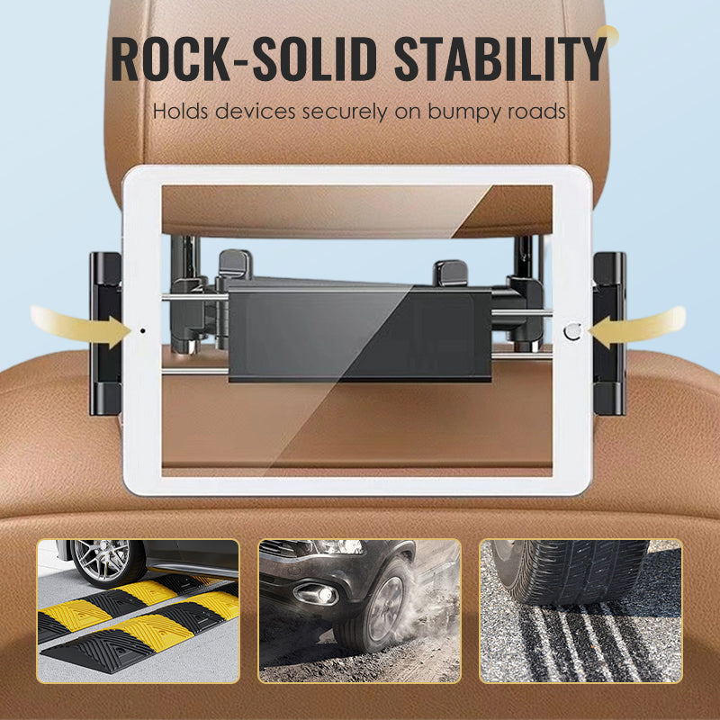 📱🚗 50% RABATT! Teleskopische Auto-Kopfstützenhalterung für Handys & Tablets – Stabile Befestigung, 360° drehbar & perfekt für Reisen ✨