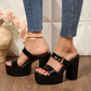👡 50% RABATT! 🖤 Vielseitige schwarze Plateau-Sandalen für Damen – Bequem, stilvoll & perfekt für Tag und Nacht ✨