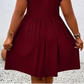 📢📢Limitiertes Angebot – 50 % Rabatt !! ⏰Damenkleid mit V-Ausschnitt und Rüschenbesatz