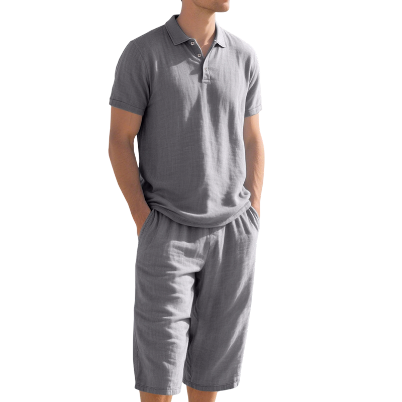 ✨Sommer-Sonderangebot 50% RABATT! | Herren-Leinenhemd-und-Freizeithose-Set