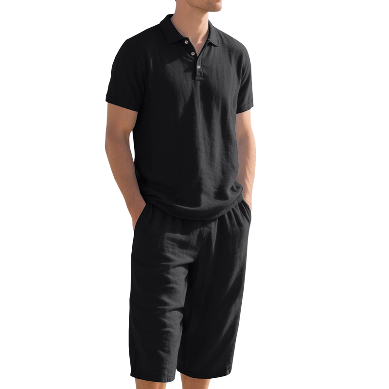 ✨Sommer-Sonderangebot 50% RABATT! | Herren-Leinenhemd-und-Freizeithose-Set