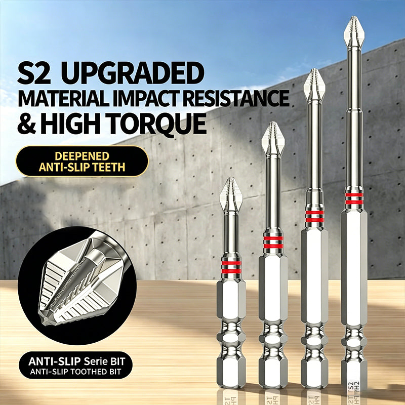 🔧⚡ INDUSTRIAL GRADE PH2 – Magnet-Schraubendreher-Bit mit starkem Magnetkopf, S2-Stahl, 1/4" Sechskant-Schäftung für universelle Kompatibilität 🧲🧲⚡
