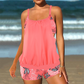 ✨ HALBER PREIS ANGEBOT👙 Damen Tankini mit Blouson-Top & Shorts 💥 bequem, modern & ideal für Strand & Pool ☀️