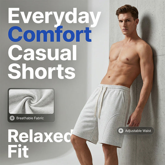🩳✨ 50% RABATT! Herren Baumwollmisch-Freizeitshorts – Leicht, bequem & vielseitig für Sommer & Alltag ☀️