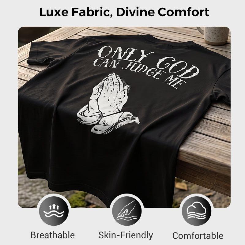 👔🙏 50% RABATT! Herren T-Shirt mit Grafik „Betende Hände“ – Stilvoll, symbolstark & vielseitig kombinierbar