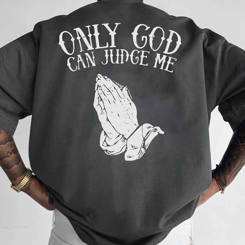 👔🙏 50% RABATT! Herren T-Shirt mit Grafik „Betende Hände“ – Stilvoll, symbolstark & vielseitig kombinierbar