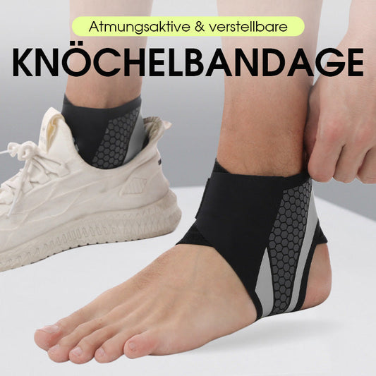 🔥 Ultradünne Knöchelbandage – Y‑Form & Klettverschluss. Unsichtbar, atmungsaktiv & perfekt für Alltag und Sport